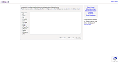 Desktop Screenshot of codepad.org