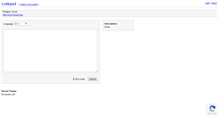 Desktop Screenshot of boost.codepad.org