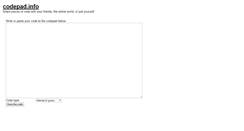 Desktop Screenshot of codepad.info