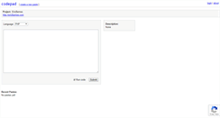 Desktop Screenshot of ericbarnes.codepad.org